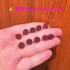 Arena Dorada Púrpura Cruda Z Carácter de Riqueza y Fortuna Carácter de Doble Felicidad Nube de Cinabrio Patrón Accesorios para Pulseras DIY Flor Pequeña Agujero Pasante Cinabrio