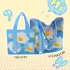 Bolsa de Lona Tipo Tote Estilo Nuevo Margarita de Verano, Fresca y Sencilla, Versátil para el Trabajo y los Viajes
