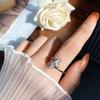Anillo Explosivo Ojo de Gato Plata Esterlina S925 para Mujer Chapado en Oro Sólido Moda Anillo de Gama Alta Regalo para Novia Día de San Valentín Chino