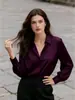 Comércio Exterior Europeu e Americano Transfronteiriço Camisas Femininas de Manga Longa, Elegantes e Versáteis, Roupas Profissionais Femininas de Corte Amplo para Atacado, Estilo Fino de Alta Qualidade para Mulheres