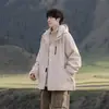 Chaqueta Conjunto de Dos Piezas para Hombre Estilo Montaña Marca de Moda Exterior Tres en Uno Pareja Funcional Cortavientos Delgada Ropa Cortavientos e Impermeable para Hombre