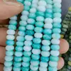 Cuentas de Ábaco Teñidas al Agua de 8x5 mm, Cuentas de Vidrio que No se Desvanecen, Cuentas Sueltas de Vidrio, Materiales para Joyería de Pulseras, Venta al por Mayor para Manualidades con Cuentas
