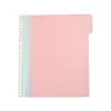 Insertos para Cuaderno Recargable B5 de Doble Cara, Separadores de Papel Impermeables de Polipropileno de 4 Colores, Páginas Separadoras de Índice Convenientes para Cuaderno Colorido