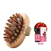 En Stock Cepillo Meridiano de Madera con Bolsa de Aire en la Cabeza Masajeador Madera de Haya Masajeador de Cojín de Aire Madera de Haya Cepillo Meridiano de Cojín de Aire