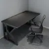 Escritorio de computadora, conjunto de mesa y silla de escritorio para uso doméstico y para juegos, escritorio simple, escritorio de oficina, banco de trabajo, escritorio de estudiante, mesa de estudio