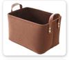 Cesta de fieltro para guardar artículos del hogar, organizador de refrigerios, ropa, tela, plegable, personalizada