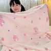 Manta de Terciopelo de Leche Infantil Sanrio Transfronteriza, Manta Gruesa de Franela Estampada para Aire Acondicionado, Manta de Siesta, Manta Chal