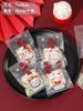 Saco de embalagem de nougat crocante de floco de neve do ano do dragão festivo Saco de cordão de doces de ano novo Saco de selagem de máquina de biscoito jujuba de leite para cozimento