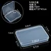 Caja de Plástico PP Empaque Transparente Caja Larga Plana para Tarjetas Caja para Piezas de Joyería Transfronteriza Caja de Almacenamiento para Herramientas de Pesca