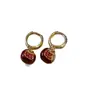Novedad Otoño e Invierno Estilo Lindo Pendientes de Granada con Microincrustaciones Rojas de Ankora para Mujer, Lujo Accesible y Pendientes de Fruta Creativos de Gama Alta