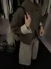 Chaqueta corta de cuello alto estilo coreano para mujer, nuevo modelo otoño 2026, holgada y versátil, adelgazante, chaqueta de un solo botón para mujeres petite