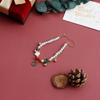 Joyería Transfronteriza Europea y Americana Elementos Navideños Pulsera de Perlas Trébol de Cuatro Hojas Campana Geométrico Creativo Simple Pulsera de Doble Capa
