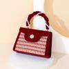 Bolsas para Mulheres 2026 Novo Estilo Bolsa Vermelha de Casamento para Noivas Bolsa Transversal Feminina Bolsa de Mão de Luxo Bolsa de Ombro Bolsas
