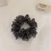 2026 Diadema de Malla con Estampado de Leopardo y Lunares Cuerda para Cola de Caballo Accesorios para el Cabello para Moño Bajo Suave para Mujeres