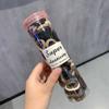 Argola de Toalha Infantil Sem Pelo Elástico de Borracha Alta Amarrador de Cabeça Feminino Elástico de Polegar de Menininha Faixa de Cabelo Corda para Cabeça de Bebê