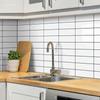 Pegatinas de Pared 3D Estéreo de Ladrillo Blanco Autoadhesivas Impermeables a Prueba de Aceite Decoración de Interiores Papel Tapiz Estilo Nórdico 3D