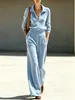 Conjunto de top de malha simples com meio zíper de cor sólida e calça pantalona para mulheres, novo para o outono e inverno de 2026, transfronteiriço europeu e americano, estilo vintage