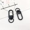 Accesorios de hardware de joyería para bricolaje, hebilla de puerta giratoria de alta calidad con revestimiento colgante, hebilla de bolso, hebilla universal, gancho pequeño de tres puntos, llavero
