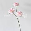 Flor de Rosa Simulada com 3 Cabeças Decoração de Casamento Flor Artificial Flor de Cascata Rosa Freud Decoração de Parede de Flores Caminho de Flores Guia de Flores