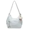 Mochila tote retrô de grande capacidade estilo coreano da moda para mulheres, nova coleção 2026, bolsa de mão e bolsa transversal simples e única para o dia a dia