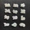 Jade de Mianmar Gema Grau A Pingente do Zodíaco Doze Signos Acessórios de Joias Artesanato de Jade Fabricante Atacado