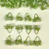 Acessórios para Plantas Aquáticas Artificiais, Modelos de Decoração com Folhas, Buquês de Casamento, Grama para Decoração de Aquário, Plantas em Vasos para Bonsai, Plantas Aquáticas