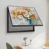 Caja de Medidor Eléctrico Yinghao Pintura Decorativa Cubierta de Caja de Distribución de Bajo Voltaje Pintura de Cubierta Atmósfera Fresca Floral Pastoral Sin Taladro