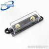 Portafusibles de coche ANL con enchufe plano grande, negro/transparente, con tapa, horquilla grande, soporte para pernos, venta directa transfronteriza