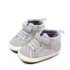 Novos Sapatos de Bebê de Cano Alto para Primavera e Outono Meninos e Meninas de 0 a 1 ano Sapatos Macios de Borracha com Solado Antiderrapante Sapatos Casuais Retro para Crianças Pequenas
