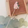 Pasador de Flor de Perla para Mujer, Pasador de Alto Nivel Estilo Chino Nuevo, Tocado de Estilo Antiguo, Joyería de Pasador con Borla y Pasos Oscilantes