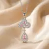 Colar da moda e popular com zircônia incrustada, com toque de alta qualidade, estilo nicho de luxo leve para mulheres, corrente de clavícula versátil e elegante, simples e que não desbota