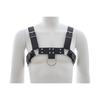 Ropa de rendimiento sexy al por mayor ropa de cuero para hombre atadura ropa de cuero discoteca pole dance rendimiento ropa de PU entrenamiento en pareja