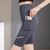 Calça Pocket Shark Feminina para Montaria Shorts Base Verão Fino Preto Cintura Alta Justa Calça Yoga Barbie