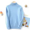 Suéter Grueso de Cuello Alto 100% Lana para Niños Otoño e Invierno Ropa para Niños Top Suéter para Niñas Prendas de Punto para Bebé Suéter