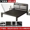 Cama de hierro forjado para dormitorio, cama con marco de hierro engrosado para vivienda de alquiler, uso doméstico, dormitorio principal, cama doble 1.6m 1.2m cama de hierro