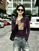 Top Feminino Base de Algodão Canelado, Fornecimento Direto da Fábrica de Guangzhou, Roupa Íntima de Manga Longa Slim Fit, Fornecimento Exclusivo da Segunda Remessa de Verão