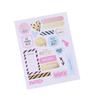 Wenzhou Maiwei Pegatinas de Libro Mayor a Mano Pegatinas Decorativas Transparentes con Forma Especial DIY para Niños Pegatinas con Nombres Etiquetas Autoadhesivas Ins