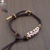 Cuerda de pulsera de flor de durazno Sansheng Sanshi Shili, pulsera de cuentas diy, puede ensartar pulsera de joyería, cuerda de muñeca para pareja de hombres y mujeres
