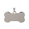 Placa de Identificación para Mascotas de Acero Inoxidable Transfronteriza DIY Grabada Placa para Perro Láser Grabado Colgante Simple que No se Desvanece