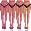 Meia-calça de Malha Criptografada para Dedos Meias da Moda para Celebridades da Internet Jeans Rasgado Malha Pequena Malha Média Malha Grande Meia-calça Arrasto Meia-calça Sexy