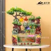Directo del fabricante: Fuente de agua tipo rocalla estilo chino, rueda de feng shui de escritorio, agua circulante para la riqueza, decoración de mesa de centro para sala de estar, venta al por mayor