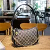 Pago de pedido Nueva Fuente Fábrica Bolso Mujer Moda Retro Lona Diseño de Nicho Cadena de Hombro Única Bolso de Mano para Debajo del Brazo