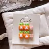 Laços de Cabelo Desenho Animado Fofos, Exclusivos Estilo Coreano Pacote com 2 Faixas de Cabelo de Frutas, Presilhas de Cabelo Xadrez Estrela para Meninas, Presilhas Bico de Pato Coloridas