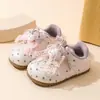 Zapatos de Princesa para Bebé 2026 Nuevo Estilo Primavera y Otoño Zapatos de Baile para Niños Zapatos de Tabla Pequeños Elegantes Zapatos de una Sola Suela con Lazo para Niña