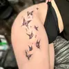 Pegatinas de Tatuaje Estilo Ins de Chica Popular Mariposa Estrella Minimalista Personalizadas de Alta Gama Estilo Europeo y Americano Transfronterizo