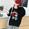 Sudadera para Niñas 2026 Otoño Nuevo Estilo para Niños Mayores, Suéter con Bordado de Hongo, Camiseta Básica de Otoño, Top Holgado de Manga Larga