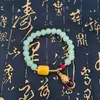 Pulsera de Jade Antiepidémica para Atraer Riqueza y Buena Fortuna, Pulsera Pixiu, Joyería de Ágata y Calcedonia Antiepidémica, Artículos Promocionales para Transmisiones en Vivo al por Mayor