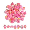 Accesorios de Joyería de Resina Lindos de Dibujos Animados Colgantes Estilo Mixto Rojo Rosa Colgante para Pulsera DIY Llavero Bolso U124