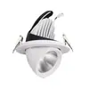 Luz empotrada COB tipo nariz de elefante, lámpara de techo de ángulo ajustable, plafón para sala de estar en casa, foco LED para lavado de paredes comercial para tiendas