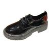Mocasines de Comercio Exterior, Zapatos Individuales Retro de Suela Plana Estilo Universitario para Mujer, Nuevos Zapatos Pequeños Versátiles de Cuero Estilo Británico 2024, Zapatos de Tacón Bajo para Mujer